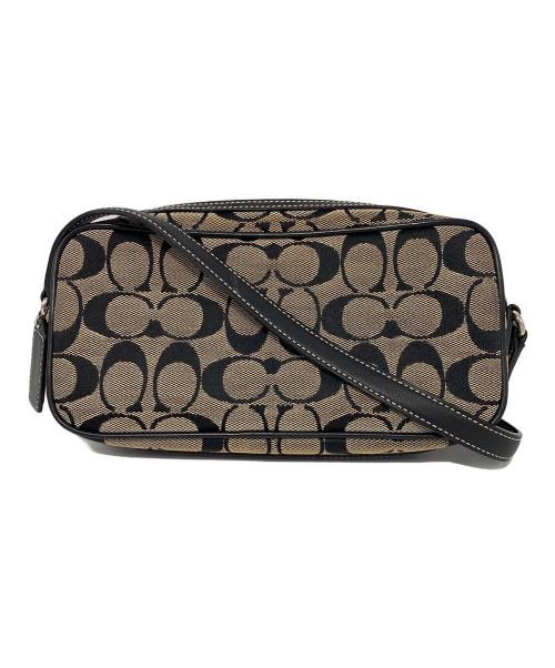 COACH（コーチ）COACH (コーチ) ショルダーバッグ ベージュ×ブラックの古着・服飾アイテム