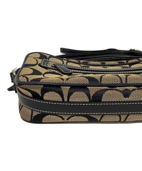 COACH（コーチ）COACH (コーチ) ショルダーバッグ ベージュ×ブラックの古着・服飾アイテム