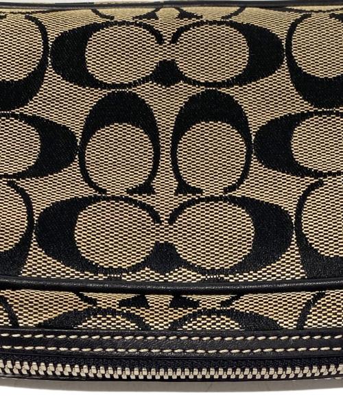 COACH（コーチ）COACH (コーチ) ショルダーバッグ ベージュ×ブラックの古着・服飾アイテム