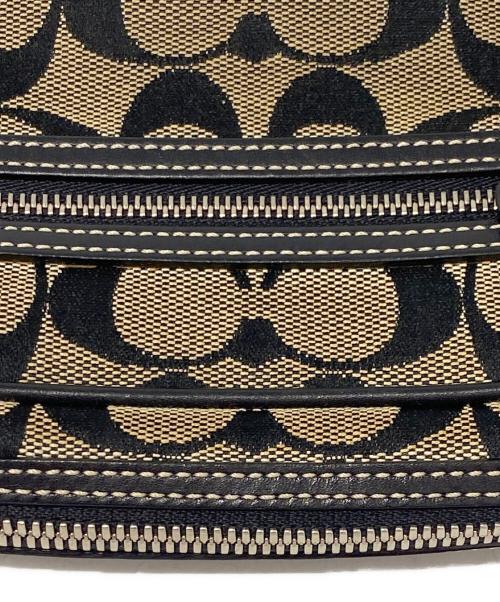 COACH（コーチ）COACH (コーチ) ショルダーバッグ ベージュ×ブラックの古着・服飾アイテム