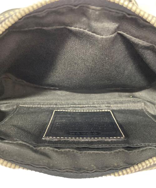 COACH（コーチ）COACH (コーチ) ショルダーバッグ ベージュ×ブラックの古着・服飾アイテム