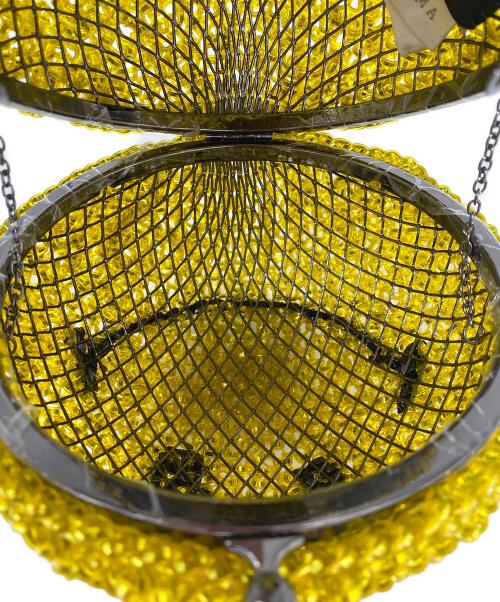 ANTEPRIMA（アンテプリマ）ANTEPRIMA (アンテプリマ) SMILEY (スマイリー) ワイヤーバッグ エナメルブラック×マスタードイエロー 未使用品の古着・服飾アイテム