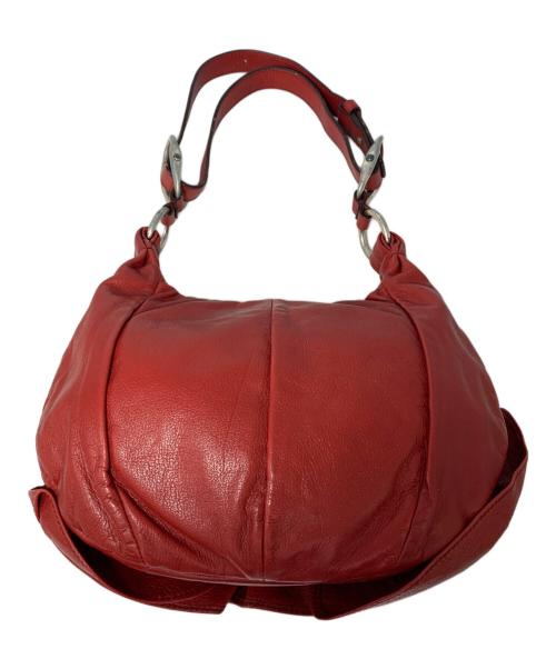 Yves Saint Laurent（イヴサンローラン）Yves Saint Laurent (イヴサンローラン) レザーショルダーバッグ レッドの古着・服飾アイテム