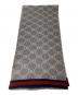 GUCCI (グッチ) GG総柄マフラー グレー：8000円