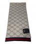 中古・古着 GUCCI (グッチ) GG総柄マフラー グレー：8000円