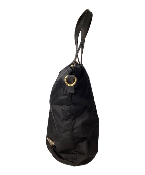 PRADA（プラダ）PRADA (プラダ) ナイロントートバッグ ブラックの古着・服飾アイテム