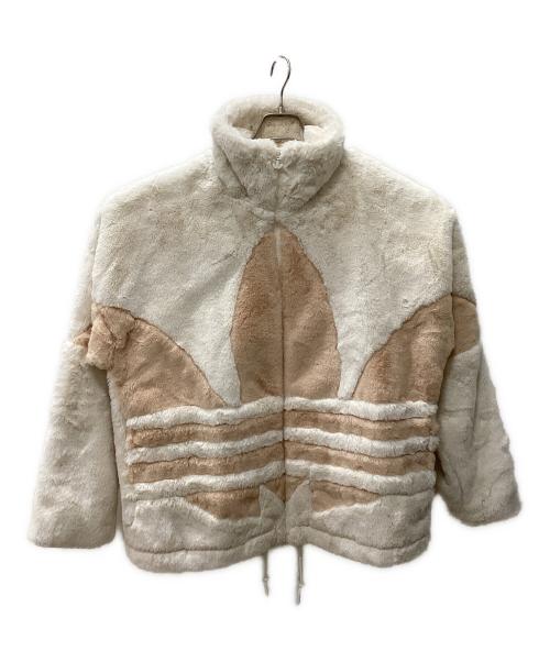 adidas（アディダス）adidas (アディダス) Fur Jacket ベージュ サイズ:Lの古着・服飾アイテム