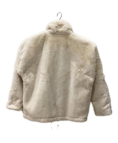 adidas（アディダス）adidas (アディダス) Fur Jacket ベージュ サイズ:Lの古着・服飾アイテム