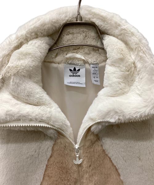 adidas（アディダス）adidas (アディダス) Fur Jacket ベージュ サイズ:Lの古着・服飾アイテム