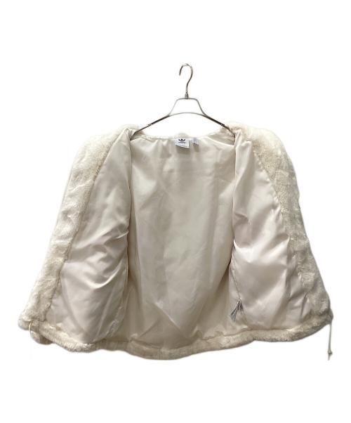 adidas（アディダス）adidas (アディダス) Fur Jacket ベージュ サイズ:Lの古着・服飾アイテム
