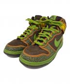 NIKEナイキ）の古着「Dunk High Pro SB 'De La Soul'」｜ブラウン×グリーン