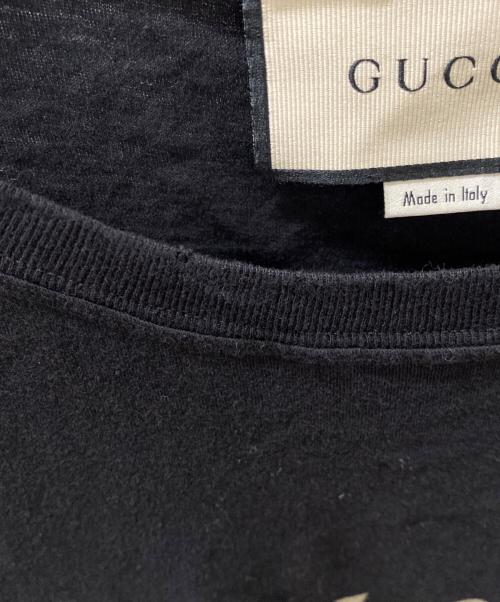 GUCCI（グッチ）GUCCI (グッチ) ロゴ ウォッシュドオーバーサイズ Tシャツ ブラック サイズ:未記載の古着・服飾アイテム
