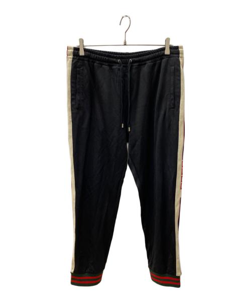 GUCCI（グッチ）GUCCI (グッチ) テクニカルジャージ パンツ ブラック サイズ:Lの古着・服飾アイテム