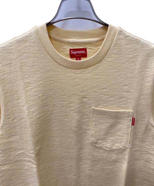 SUPREME（シュプリーム）Supreme (シュプリーム) ポケットTシャツ イエロー サイズ:Sの古着・服飾アイテム