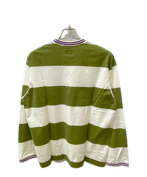 SUPREME（シュプリーム）Supreme (シュプリーム) 長袖Tシャツ ホワイト×グリーン サイズ:Sの古着・服飾アイテム