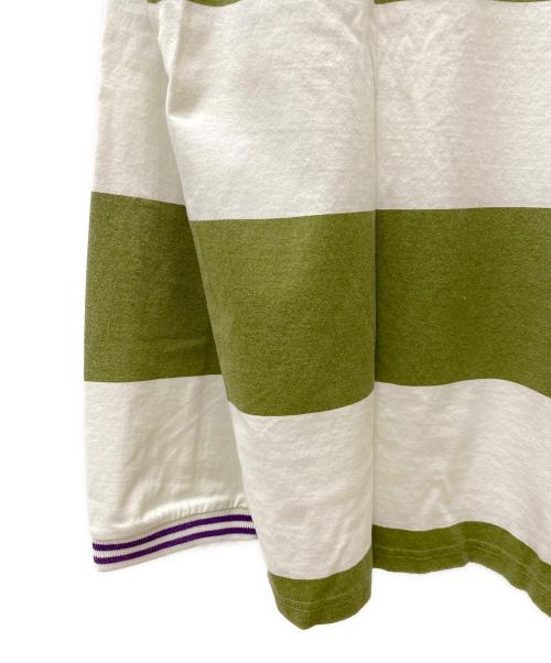 SUPREME（シュプリーム）Supreme (シュプリーム) 長袖Tシャツ ホワイト×グリーン サイズ:Sの古着・服飾アイテム