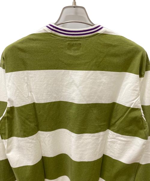SUPREME（シュプリーム）Supreme (シュプリーム) 長袖Tシャツ ホワイト×グリーン サイズ:Sの古着・服飾アイテム