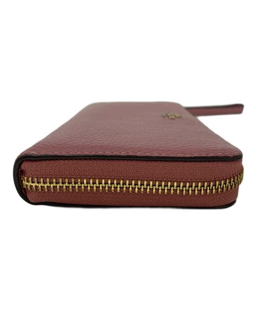 COACH（コーチ）COACH (コーチ) ラウンドファスナー長財布 ピンクの古着・服飾アイテム