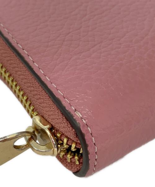 COACH（コーチ）COACH (コーチ) ラウンドファスナー長財布 ピンクの古着・服飾アイテム