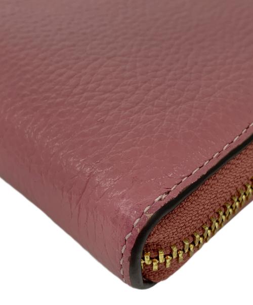 COACH（コーチ）COACH (コーチ) ラウンドファスナー長財布 ピンクの古着・服飾アイテム