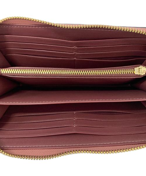 COACH（コーチ）COACH (コーチ) ラウンドファスナー長財布 ピンクの古着・服飾アイテム