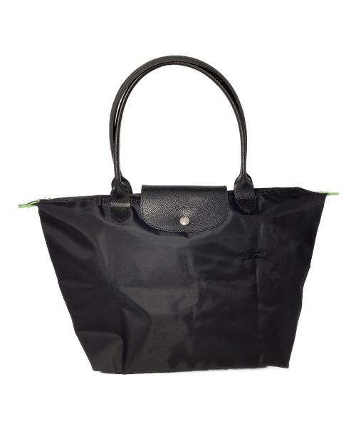 LONGCHAMP（ロンシャン）LONGCHAMP (ロンシャン) ナイロントートバッグ ブラックの古着・服飾アイテム