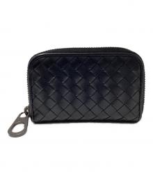 BOTTEGA VENETA（ボッテガベネタ）の古着「イントレチャート コインケース」｜ブラック