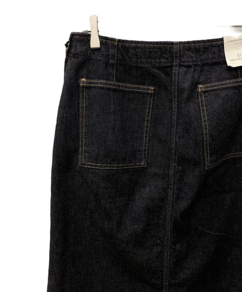 STUDIO NICHOLSON（スタジオ ニコルソン）STUDIO NICHOLSON (スタジオ ニコルソン) ZARA (ザラ) デニムスカート インディゴ サイズ:L 未使用品の古着・服飾アイテム