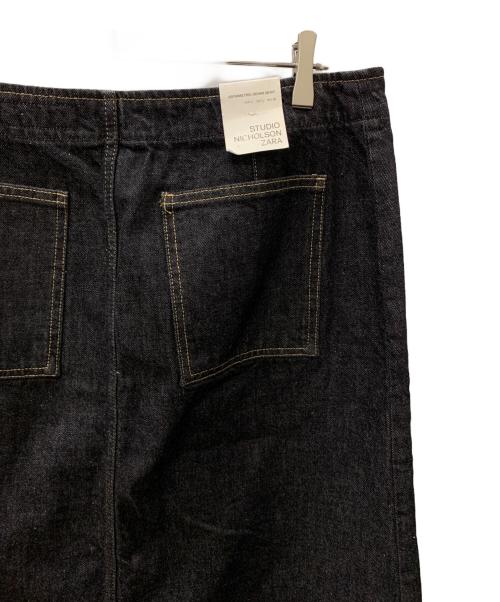 STUDIO NICHOLSON（スタジオ ニコルソン）STUDIO NICHOLSON (スタジオ ニコルソン) ZARA (ザラ) デニムスカート インディゴ サイズ:L 未使用品の古着・服飾アイテム