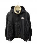 NIKE×sacaiナイキ×サカイ）の古着「Layered Bomber Jacket」｜ブラック