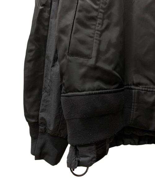NIKE（ナイキ）NIKE (ナイキ) sacai (サカイ) Layered Bomber Jacket ブラック サイズ:Mの古着・服飾アイテム