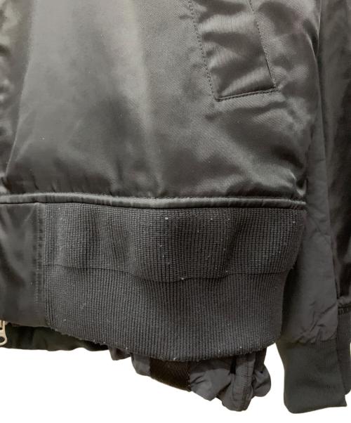 NIKE（ナイキ）NIKE (ナイキ) sacai (サカイ) Layered Bomber Jacket ブラック サイズ:Mの古着・服飾アイテム