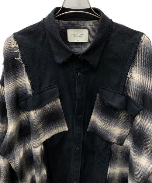 PUBLIC TOKYO（パブリックトウキョウ）PUBLIC TOKYO (パブリックトウキョウ) 長袖シャツ ブラック サイズ:2の古着・服飾アイテム