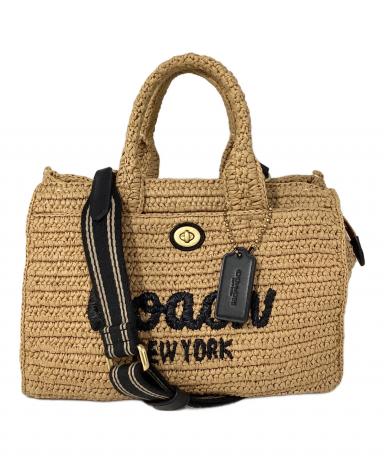 新品未使用　COACHカーゴトート ベージュ　26 中古・古着通販】COACH (コーチ) カーゴ トート バッグ 26 ベージュ