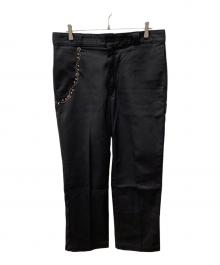 Dickies×htc（ディッキーズ×エイチティーシー）の古着「ウォレットチェーンスタッズカスタムパンツ874」｜ブラック