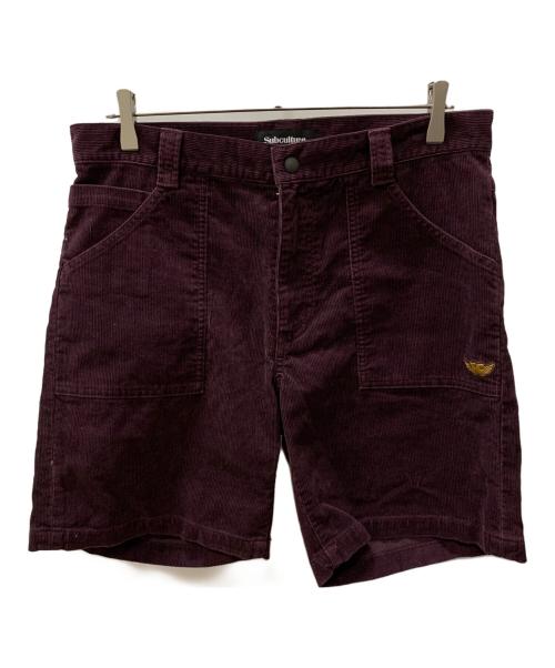 Subculture（サブカルチャー）Subculture (サブカルチャー) ハーフパンツ パープル サイズ:3の古着・服飾アイテム
