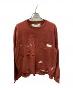 NEIGHBORHOODネイバーフッド）の古着「SAVAGE CREWNECK」｜レッド
