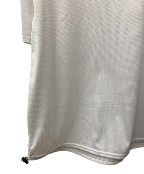THE SWINGGGR（ザ スウィンガー）THE SWINGGGR (ザ スウィンガー) メッシュ モックネック Tシャツ ホワイト サイズ:3の古着・服飾アイテム