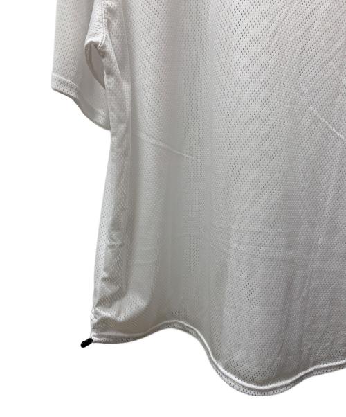 THE SWINGGGR（ザ スウィンガー）THE SWINGGGR (ザ スウィンガー) メッシュ モックネック Tシャツ ホワイト サイズ:3の古着・服飾アイテム