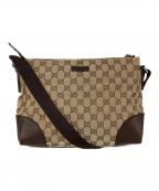 GUCCIグッチ）の古着「GG ショルダーバッグ」｜ベージュ