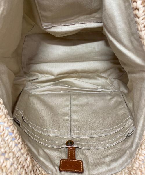genten（ゲンテン）genten (ゲンテン) クロシェットラフィアトートバッグ ナチュラルの古着・服飾アイテム