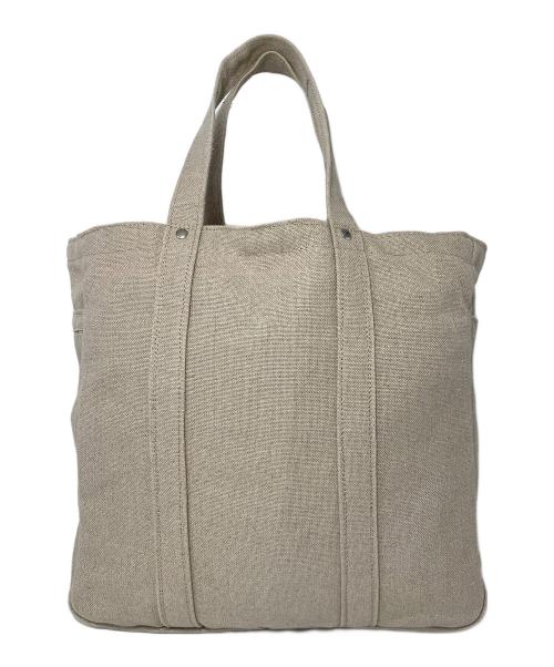 THREAD LINE（スレッドライン）THREAD LINE (スレッドライン) キャンバストートバッグ ベージュの古着・服飾アイテム