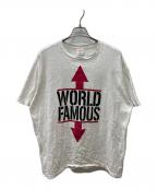SUPREMEシュプリーム）の古着「WORLD FAMOUS TEE」｜ホワイト