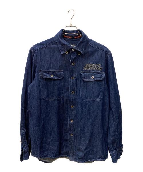 HARLEY-DAVIDSON（ハーレーダビッドソン）HARLEY-DAVIDSON (ハーレーダビッドソン) デニムジャケット インディゴ サイズ:Mの古着・服飾アイテム