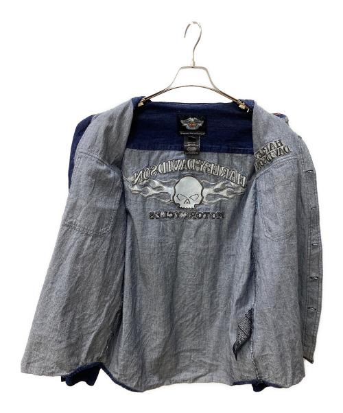 HARLEY-DAVIDSON（ハーレーダビッドソン）HARLEY-DAVIDSON (ハーレーダビッドソン) デニムジャケット インディゴ サイズ:Mの古着・服飾アイテム