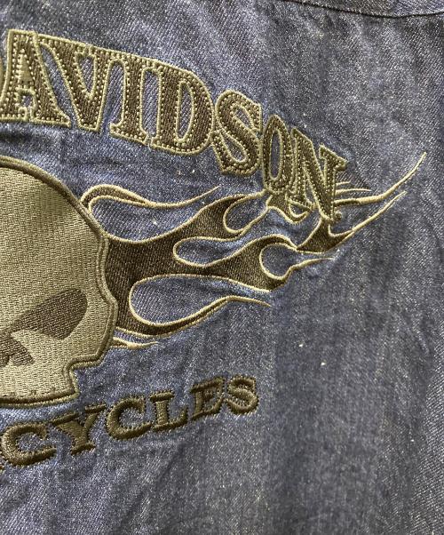 HARLEY-DAVIDSON（ハーレーダビッドソン）HARLEY-DAVIDSON (ハーレーダビッドソン) デニムジャケット インディゴ サイズ:Mの古着・服飾アイテム