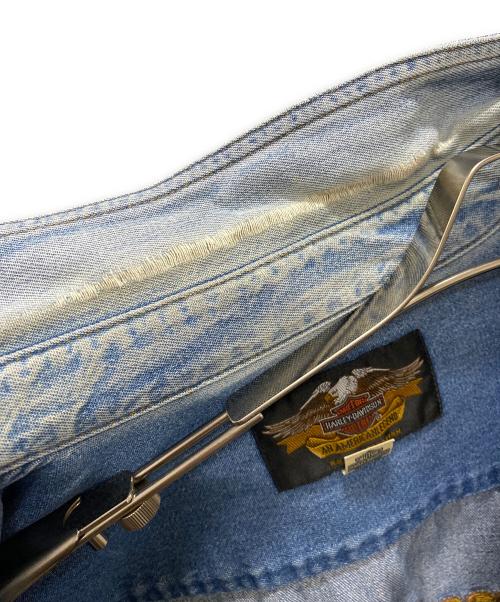 HARLEY-DAVIDSON（ハーレーダビッドソン）HARLEY-DAVIDSON (ハーレーダビッドソン) デニムジャケット ブルー サイズ:Mの古着・服飾アイテム