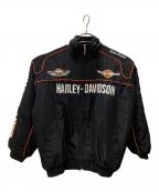 HARLEY-DAVIDSONハーレーダビッドソン）の古着「レーシングジャケット」｜ブラック
