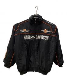 HARLEY-DAVIDSON（ハーレーダビッドソン）の古着「レーシングジャケット」｜ブラック