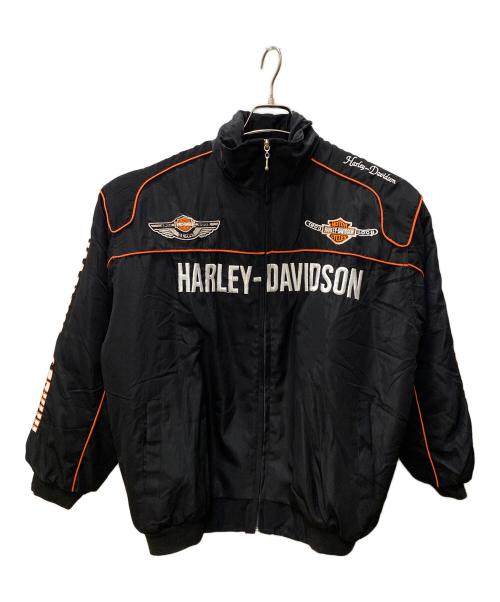 HARLEY-DAVIDSON（ハーレーダビッドソン）HARLEY-DAVIDSON (ハーレーダビッドソン) レーシングジャケット ブラック サイズ:Lの古着・服飾アイテム